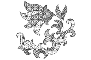 Blackwork Flower: A Designer's Review for Boutique Sweatshirt Embroidery