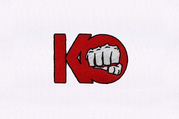 KO Punch Embroidery Design for Holiday Product Collections