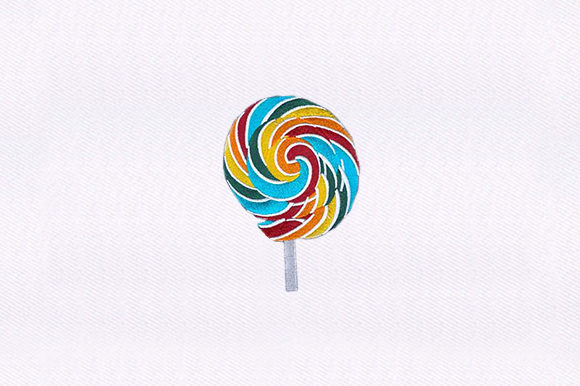Swirl Lollipop: A Sweet Embroidery Design for Boutique Apparel